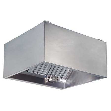 DAYTON Commercial Kitchen Exhaust Hood, SS, 48 in 20UD05