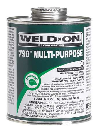 WELD-ON Multi-Purpose Clear Medium Bodied 1/2 Pint 13990