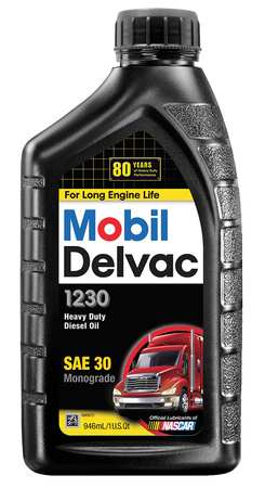 Mobil Mobil Delvac 1230, Diesel Engine, 30W, 1 Qt. 122989