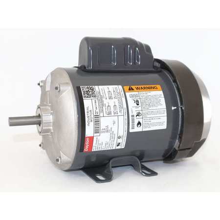 Dayton Capacitor-Start General Purpose Motor, 1/2 HP, 115/208-230V AC Voltage, 48 Frame 6K177