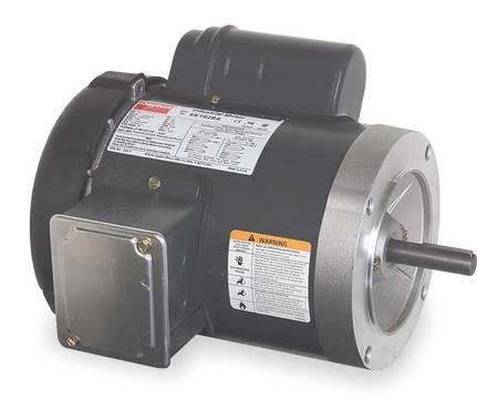 DAYTON Capacitor-Start General Purpose Motor, 1/4 HP, 56C Frame, 115/208-230V AC Voltage 6XJ44