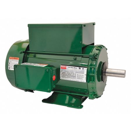 DAYTON High Torque Farm Duty Motor, Capacitor-Start/Run, 5 HP, 230V AC, 1,740 Nameplate RPM, 182/4T Frame 6K847