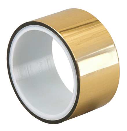 TAPECASE Metalized Film Tape, Gold, 1/2In x 5Yd 15D341