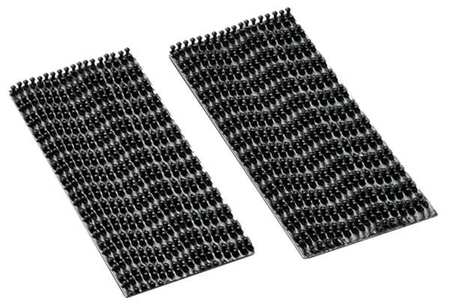 3M Reclosable Fastener Shape, Square, Rubber Adhesive, 1 in, 1 in Wd, Black, 100 PK 1-1-100-SJ3540