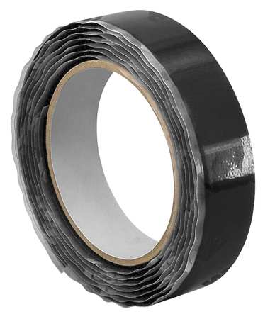 3M Reclosable Fastener, Acrylic Adhesive, 30 ft, 1 in Wd, Black 1-10-SJ3572