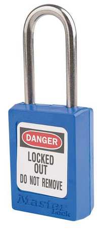 MASTER LOCK Lockout Padlock, KA, Blue, 1-13/16"H, PK12 S31KAS12BLU