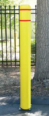 POST GUARD Flexible Bollard, Fold Down, 7-7/16" 122AM