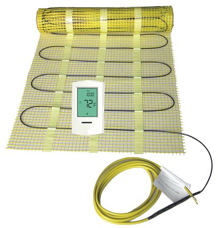 ZORO SELECT Electric Floor Heating Kit, 100 sq. ft. 6MJW5