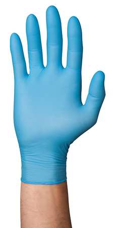 Ansell TouchNTuff  92-616, Nitrile Disposable Gloves, 3 mil Palm, Nitrile, Powder-Free, XL, 150 PK 92-616