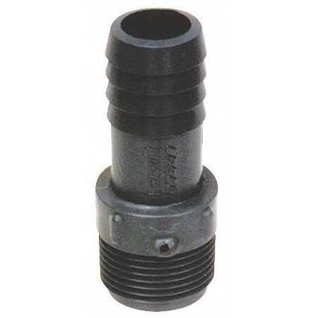 Zoro Select PVC Adapter, Insert x MNPT, 1-1/4 in Pipe Size 1436-012