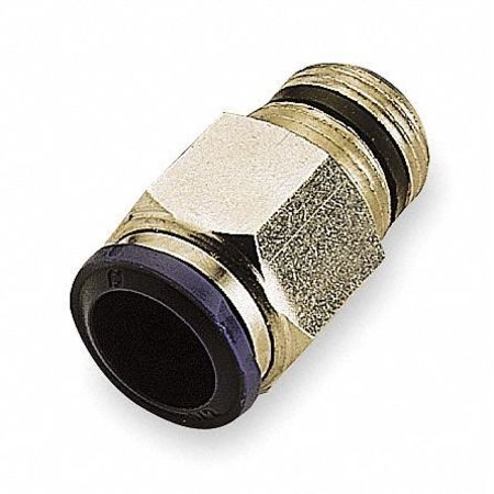 AIGNEP USA Male Connect, 3/8 In, Tube/MNPT, Brass, PK10, Pipe Size: 1/4 in 88000-06-04
