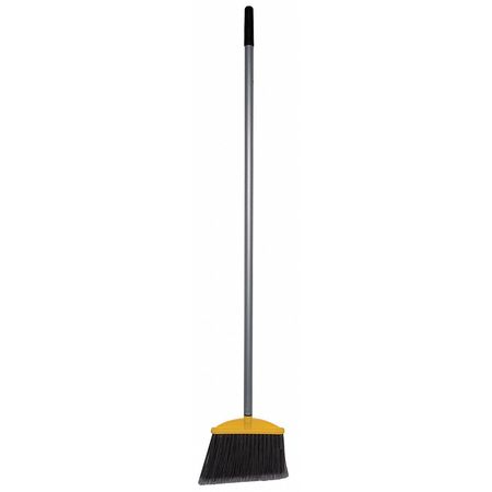 TOUGH GUY 11 in Sweep Face Broom, Medium, Synthetic, Silver, 49 in L Handle 6MPT9