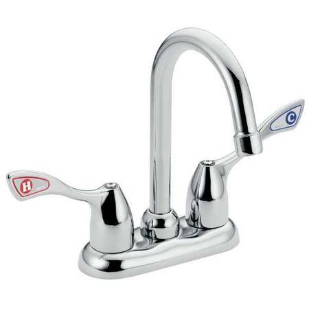 MOEN COMMERCIAL Manual, 4" Mount, 2 Hole Gooseneck Bar Faucet 8948