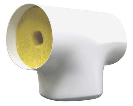 ZORO SELECT 1-1/2" Fiberglass Tee Pipe Fitting Insulation, 1" Wall TEE405
