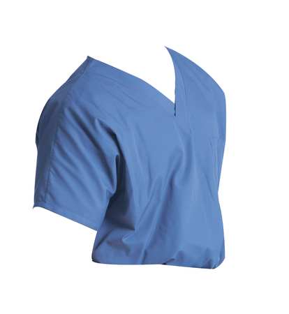 SCRUB ZONE Scrub Shirt, XL, Blue, 4.25 oz. 71221