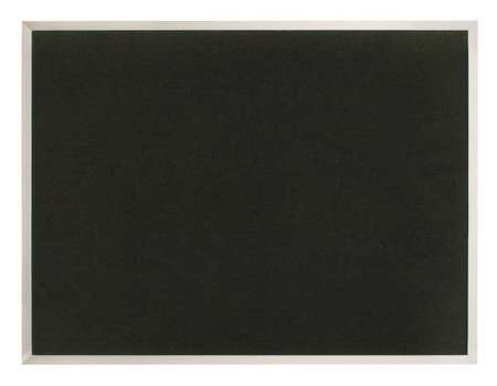 UNITED VISUAL PRODUCTS Fabric Bulletin Board 18"H x 24"W UV640AEZ-BLACK-SATIN