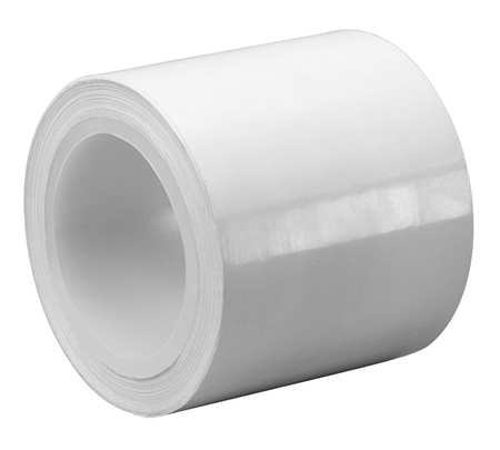 TAPECASE Film Tape, Polyethylene, White, 2 In x 5 Yd 15D442