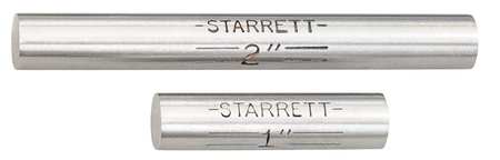 STARRETT End Measuring Rod Set, 1/4 In Dia, 2 Pcs S234C