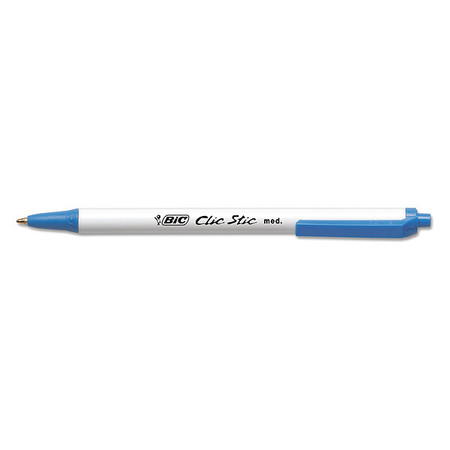 BIC Retractable Ballpoint Pen, Medium 1.0 mm, Blue PK12 BICCSM11BE