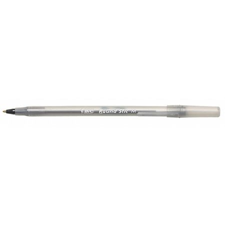 Bic Stick Ballpoint Pen, Medium 1.0 mm, Black PK12 BICGSM11BK