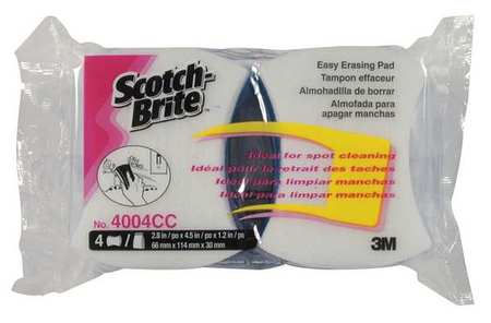 3M Scouring Pad, 5-1/8" L, 2-7/8" W, PK4 4004CC