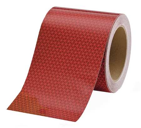 ORALITE Reflective Tape, W 6 In, Red 18715