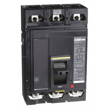 Square D Molded Case Circuit Breaker, MGL Series 800A, 3 Pole, 600V AC MGL36800