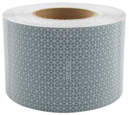 Oralite Reflective Tape, W 4 In, White 18607