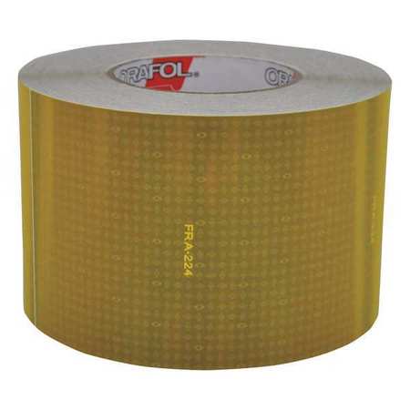 ORALITE Reflective Tape, W 4 In, Yellow 18606