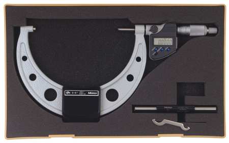 MITUTOYO Digital Micrometer, Outside, 5 to 6", SPC 293-351-30