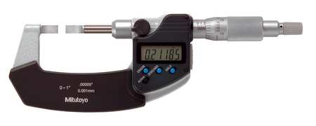 Mitutoyo Digital Micrometer, Blade, 0 to 1", SPC 422-330-30