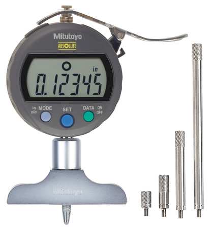 MITUTOYO Electronic Digital Depth Gage, 0 to 8 In 547-257A