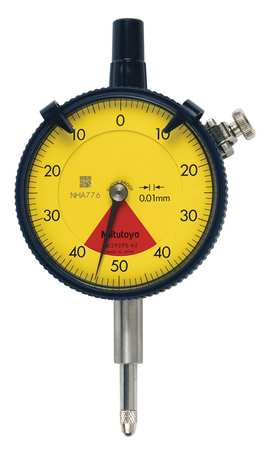 MITUTOYO Dial Indicator, 0 to 0.8mm, 40-0-40 2929AB-62