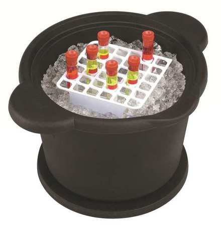 HEATHROW SCIENTIFIC Ice Bucket, Round, 4L, Black HS28714K