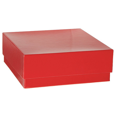 HEATHROW SCIENTIFIC Box, Cardboard, 50mm, Red, PK12 HS2860CR
