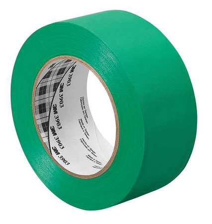3M Duct Tape, 4 x 50 yd, 6.5 mil, Green, Vinyl 4-50-3903-GREEN