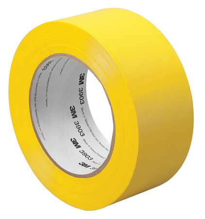 3M Duct Tape, 4 x 50 yd, 6.5 mil, Yellow, Vinyl 4-50-3903-YELLOW