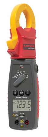 Amprobe Clamp Meter, LCD, 400 A, 1.2 in (30 mm) Jaw Capacity, Cat III 600V Safety Rating ACD-23SW