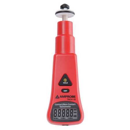 Amprobe Tachometer, 10 to 99,999 rpm TACH-10