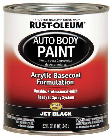 Rust-Oleum Auto Body Paint, Jet Black, 1 Qt. 253500