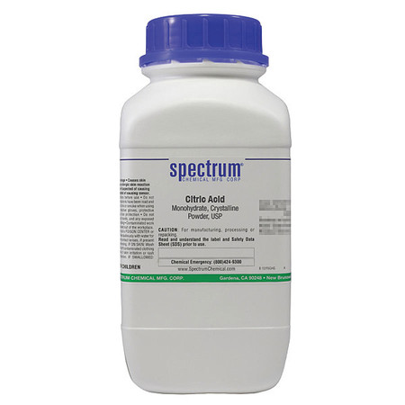 SPECTRUM Ctrc Acid Mono, Crstlline Pwdr, USP, 2.5kg C1296-2.5KG