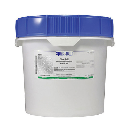 SPECTRUM Ctrc Acid Mono, Crstlline Pwdr, USP, 12kg C1296-12KG