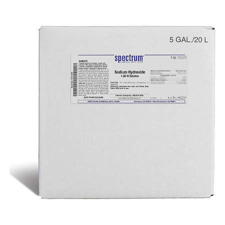 SPECTRUM NaOH, 1.00 N Sltn, APHA, 20L S-370-20LT