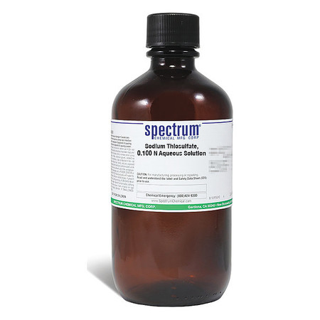 SPECTRUM Sodm Thio, 0.100 N Aq Sltn, APHA, 1L S-535-1LT