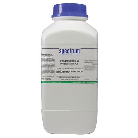 SPECTRUM Phenolphthalein, Pwdr, Reagent, ACS, 2.5 kg P1075-2.5KG
