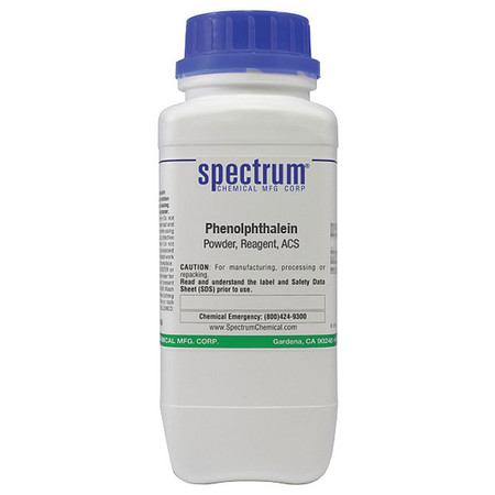 SPECTRUM Phenolphthalein, Powder, Reagent, ACS, 500g P1075-500GM