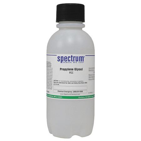 SPECTRUM Propyleneglycol, FCC, 500mL, Pls P1456-500MLPL