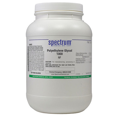 SPECTRUM Polyethyleneglycol 1000, NF, 2.5kg PO118-2.5KG