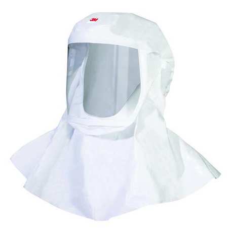 3M Versaflo Hood With Integrated Head Suspension, White, Size Medium/Large, Pack of 5 S-433L-5