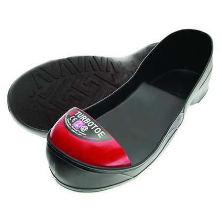 Impacto Turbotoe Steel Toe Cap, Overshoes, PVC, Black/Red, Fits Men's Size 10 to 11, Large, 1 Pair TTL